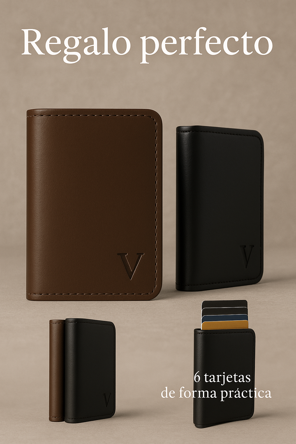 Cartera RFID Minimalista para Hombre con Expulsor de Tarjetas - Imagen 15